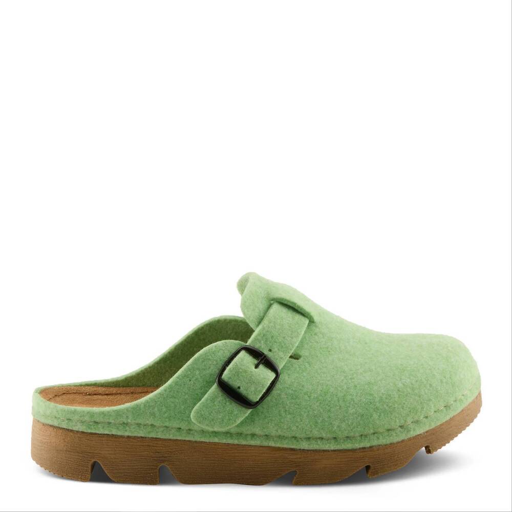 NEW FLEXUS women's clogger platform clog in green